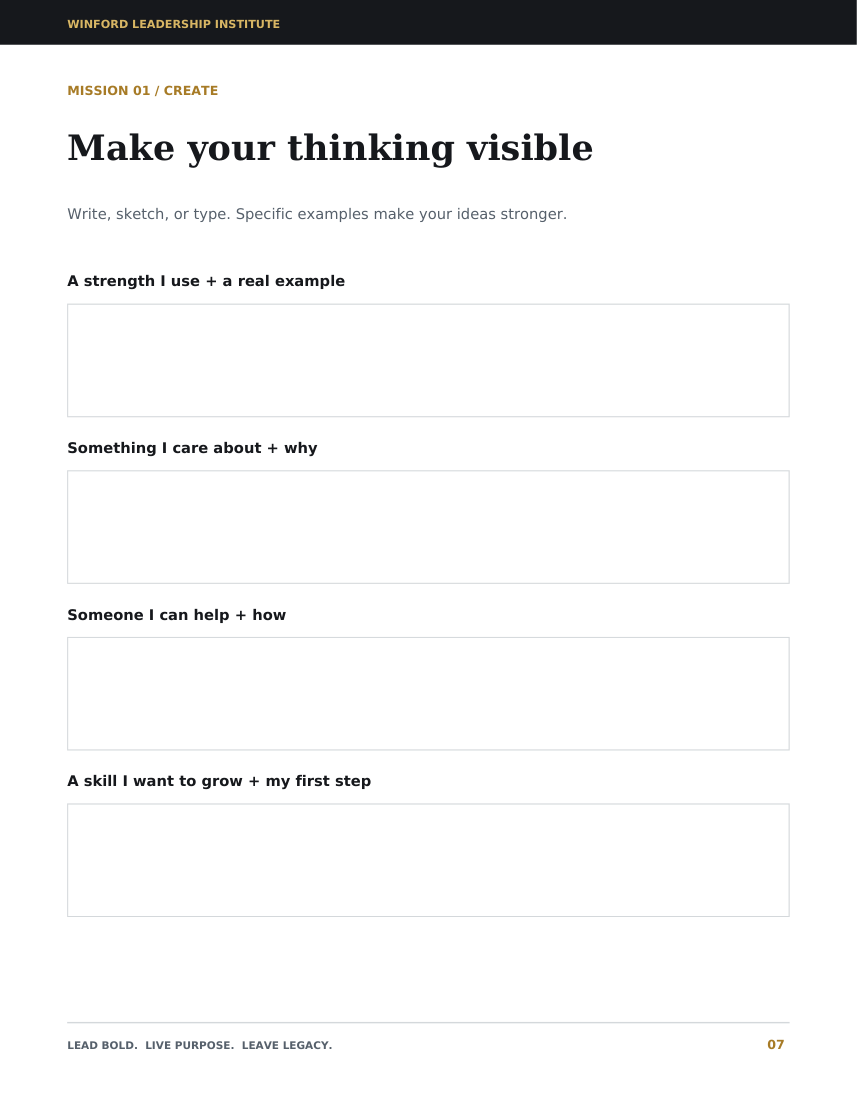 Discover their strengths worksheet preview
